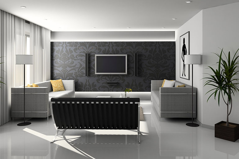 grey style living room