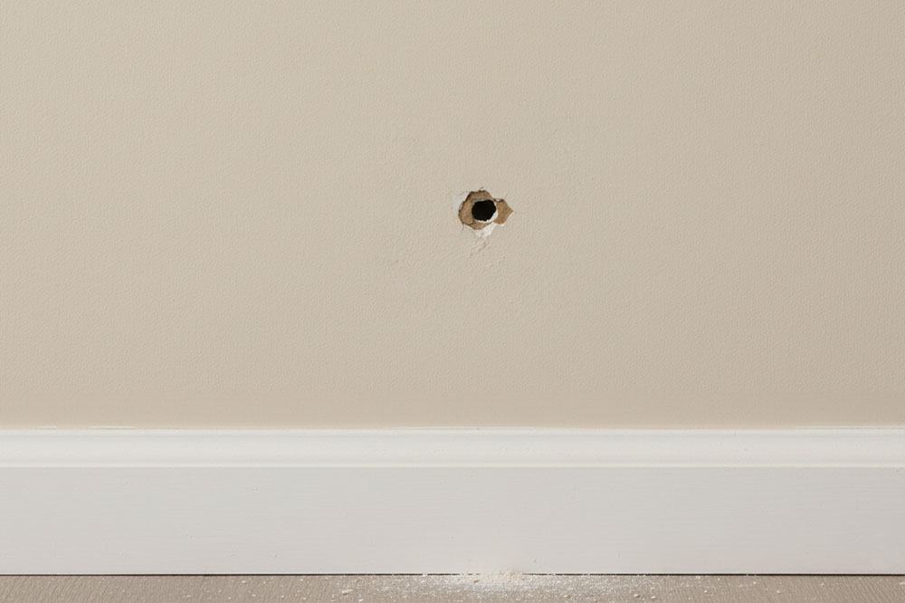 How to fix a small hole in plasterboard without any experience